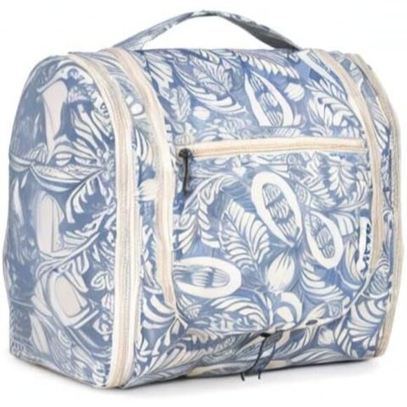 Narwey Hanging Toiletry Blue Bag for Women, Large Travel Makeup & Cosmetic Bag - Picture 8 of 8